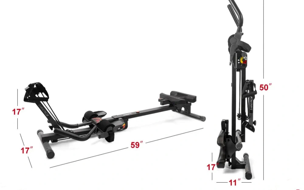 the specification of Tousains 3 in 1 rowing machine: workout equipment on sale