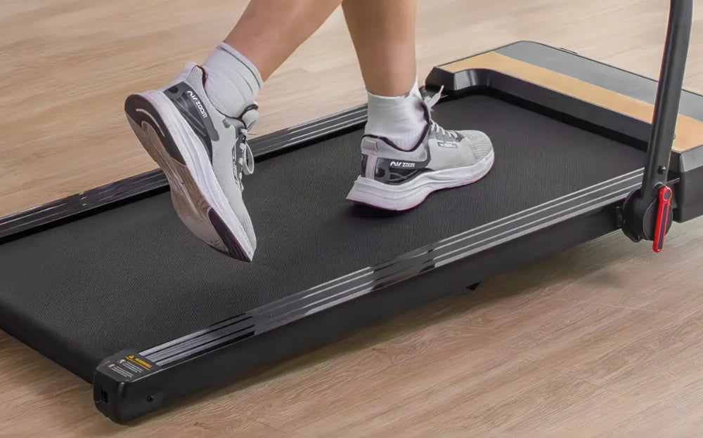 running on the auto incline treadmill at home