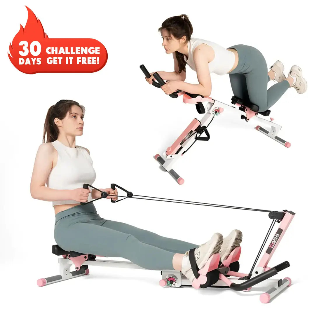 Tousains 3 in 1 Rowing Machine