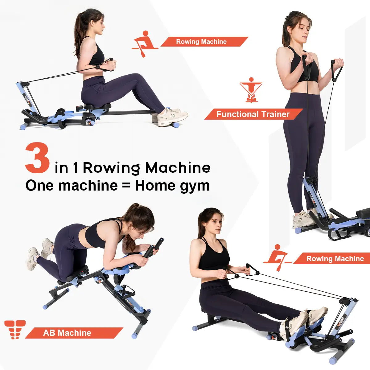 Tousains 3 in 1 Rowing Machine 1.0