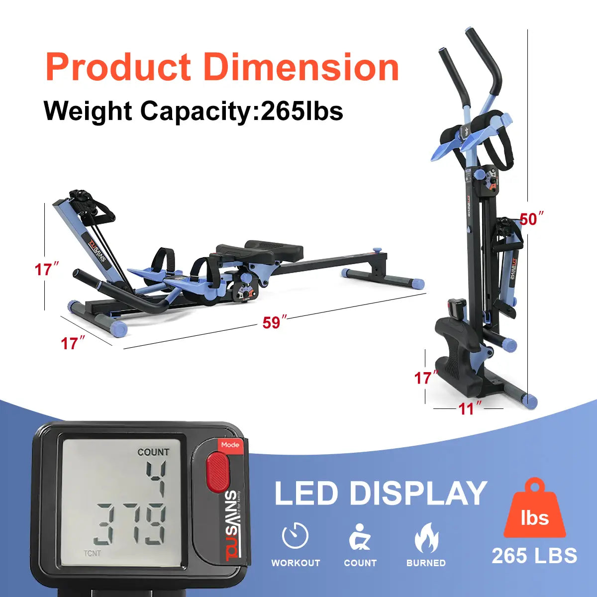 Tousains 3 in 1 Rowing Machine 1.0