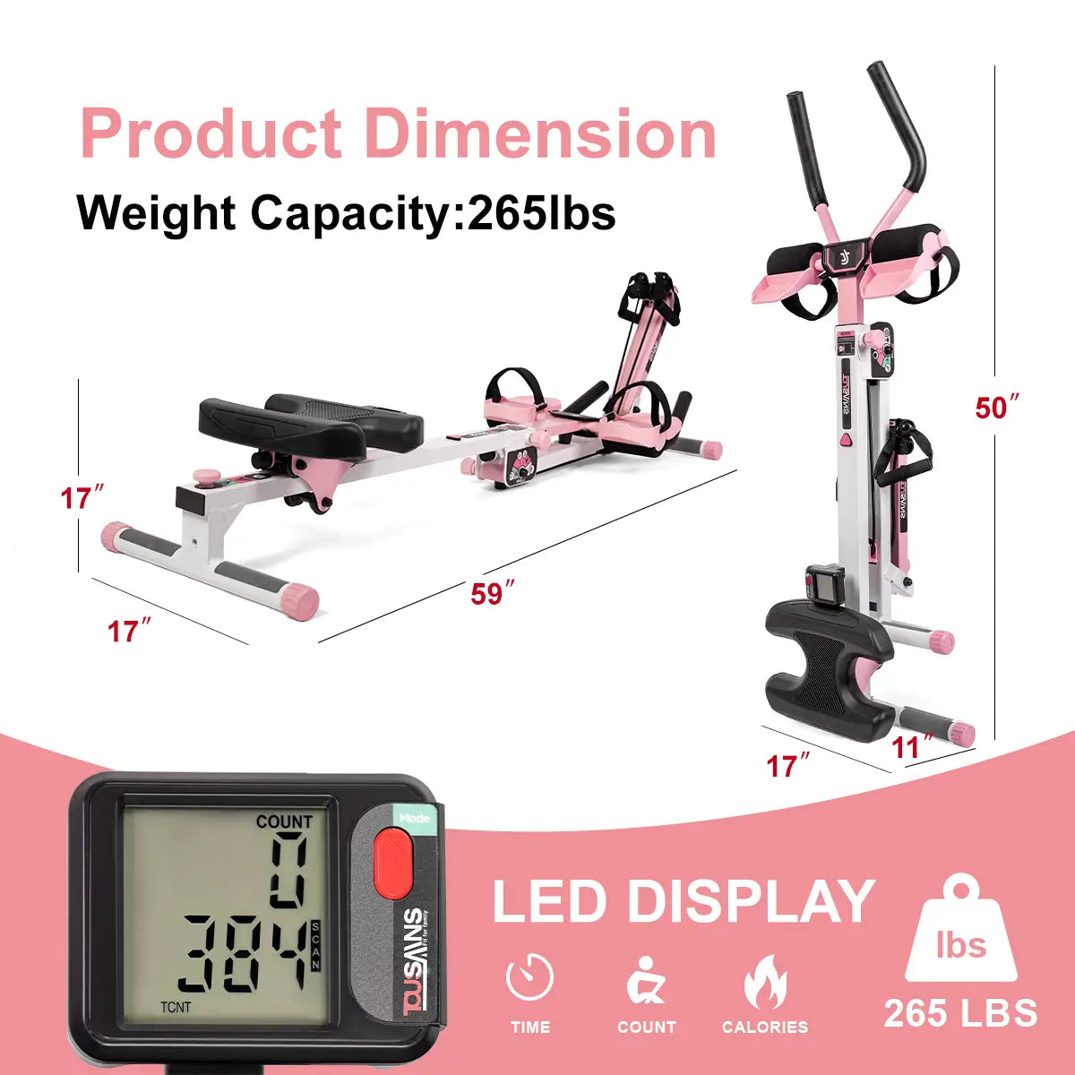 Tousains 3 in 1 Rowing Machine 1.0