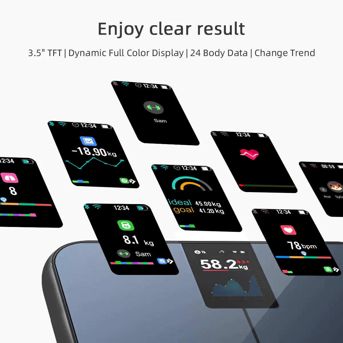 Tousains smart scale M1 for comprehensive health insight