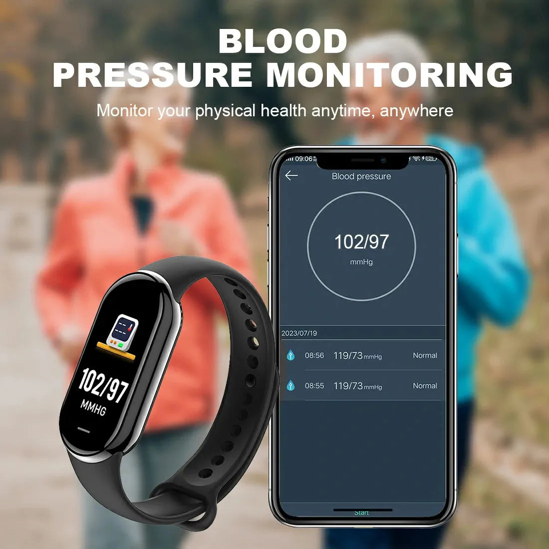 Tousains watch band S1 with blood pressure monitoring