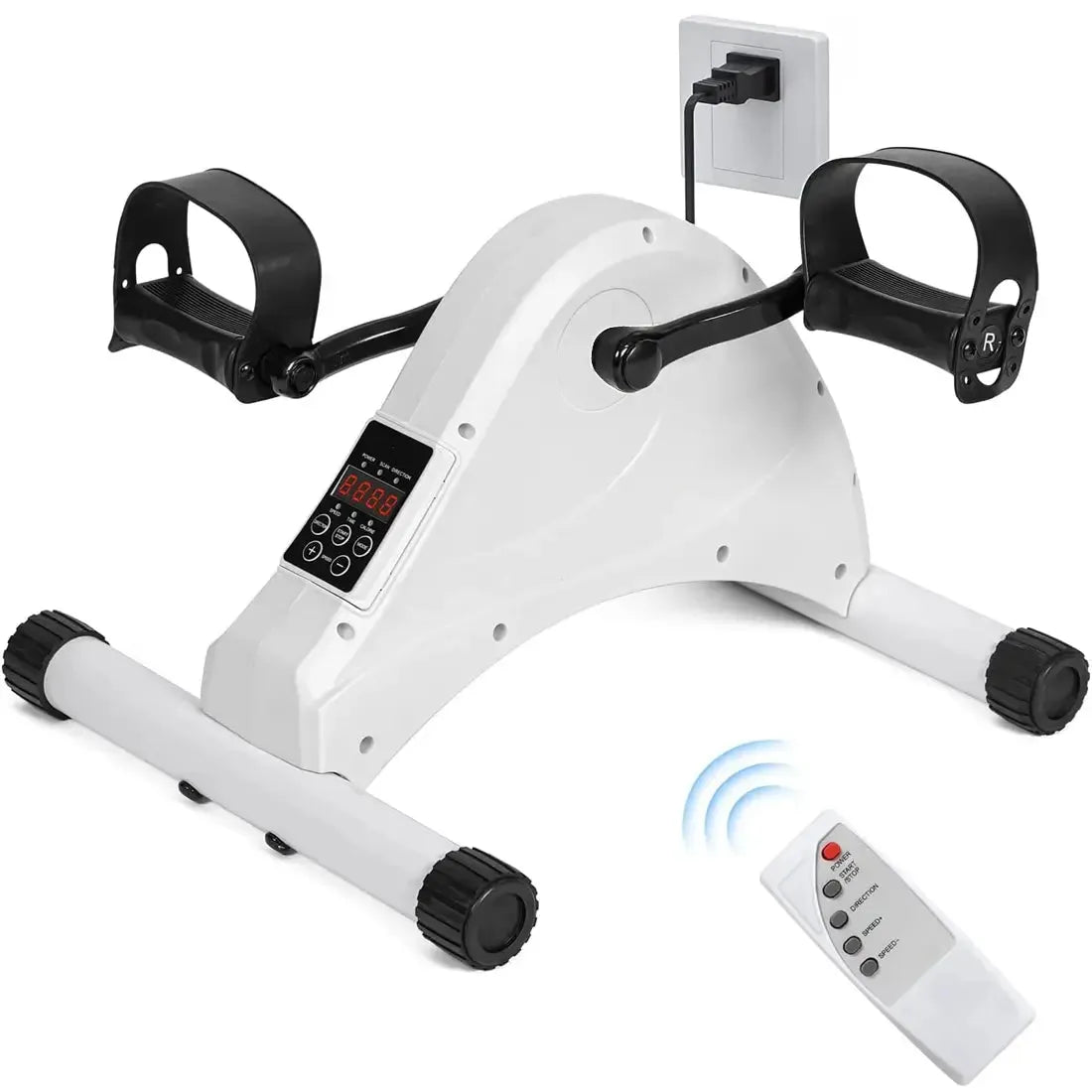 Tousains mini electric exercise bike in white